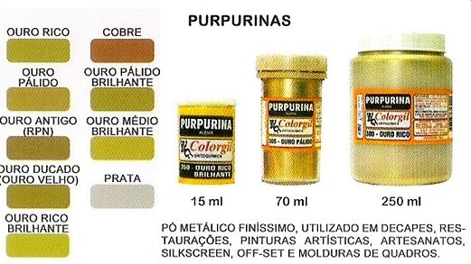 Purpurina para pintura Prata-pote 15ml