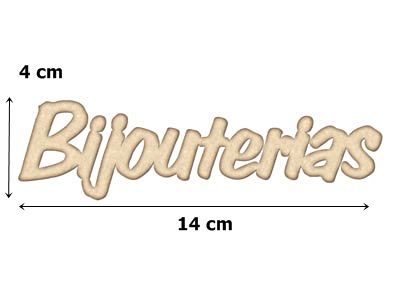 Palavra Bijuterias P003