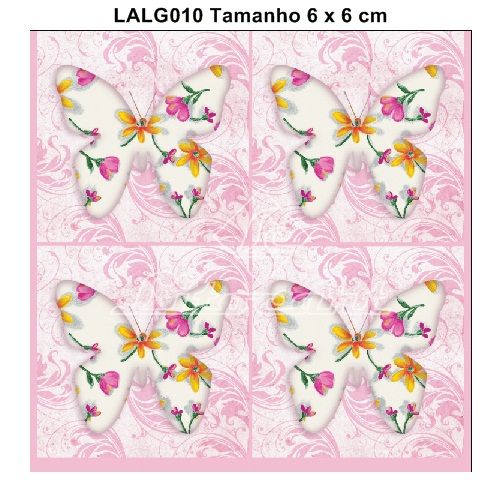 Papel decoupage ref LALG011 4un -folha