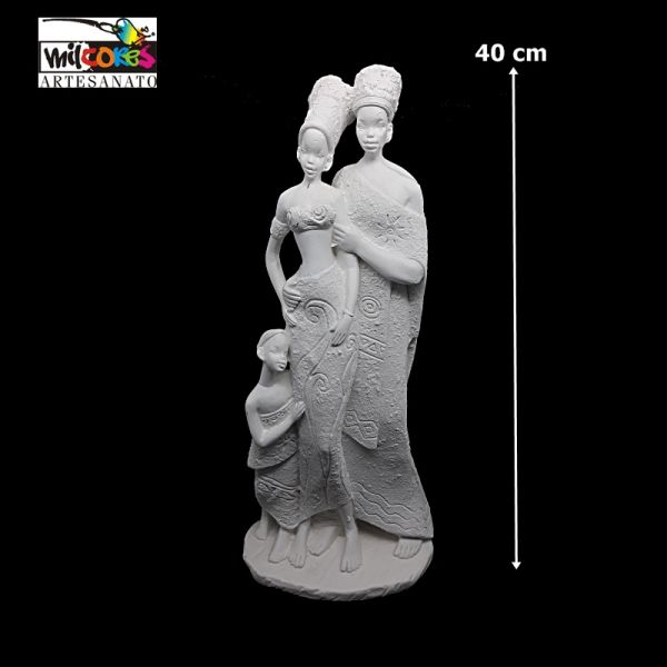 Casal de africanos 40 cm Cod 12356